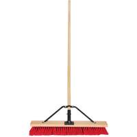 Push Broom with Braced Handle, 24", Medium, PVC Bristles Infinity Industrial Services Inc.