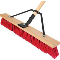 Push Broom with Braced Handle, 24", Medium, PVC Bristles Infinity Industrial Services Inc.