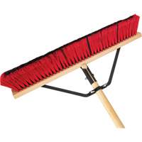 Push Broom with Braced Handle, 24", Medium, PVC Bristles Infinity Industrial Services Inc.