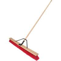 Push Broom with Braced Handle, 36", Medium, PVC Bristles Infinity Industrial Services Inc.