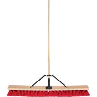 Push Broom with Braced Handle, 36", Medium, PVC Bristles Infinity Industrial Services Inc.