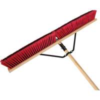 Push Broom with Braced Handle, 36", Medium, PVC Bristles Infinity Industrial Services Inc.