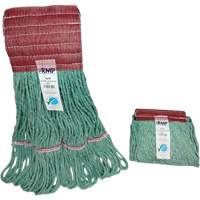 Wide-Band Mop Head, Antimicrobial/Floor Finishing/Specialty, Cotton/Rayon/Synthetic, Loop Style Infinity Industrial Services Inc.