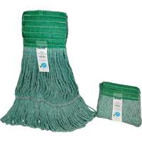 Wide-Band Mop Head, Antimicrobial/Floor Finishing/Specialty, Cotton/Rayon/Synthetic, Loop Style Infinity Industrial Services Inc.