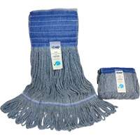 Wide-Band Mop Head, Antimicrobial/Floor Finishing/Specialty, Cotton/Rayon/Synthetic, Loop Style Infinity Industrial Services Inc.
