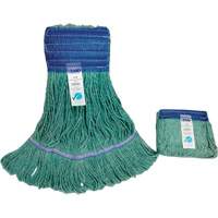 Wide-Band Mop Head, Antimicrobial/Floor Finishing/Specialty, Cotton/Rayon/Synthetic, Loop Style Infinity Industrial Services Inc.
