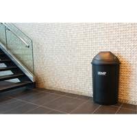 Half-Round Garbage Bin with Lid, Polyethylene, 21 US gal. Infinity Industrial Services Inc.