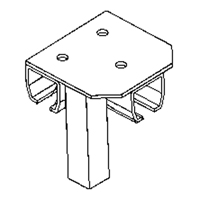 Support de montage au sol pour murs-rideaux Infinity Industrial Services Inc.