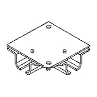 Raccord pour joint d'angle de 90° pour murs-rideaux mont&eacute;s au plafond Infinity Industrial Services Inc.