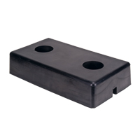 Molded Dock Bumpers, Rubber, 18" W x 4" D x 10" H Infinity Industrial Services Inc.