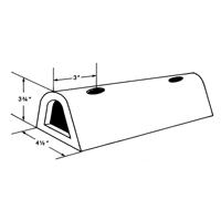 D&eacute;fenses de quai en caoutchouc refoul&eacute;, Caoutchouc, 4-1/2" la x 12" lo x 3-3/4" p Infinity Industrial Services Inc.