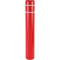 Capuchons en polyethylene pour borne de protection, 4-1/2" dia. x 52" l, Rouge Infinity Industrial Services Inc.