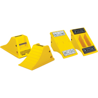 All-Terrain Heavy-Duty Wheel Chocks, Polyurethane, Yellow, 8-1/2" W x 15-1/2" D x 8-1/4" H Infinity Industrial Services Inc.