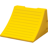 Heavy-Duty Wheel Chocks, Polyurethane, Safety Yellow, 15-1/10" W x 15" D x 11" H Infinity Industrial Services Inc.