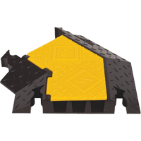 Protecteur de c&acirc;ble robuste &agrave; 3 canaux Yellow Jacket, virage &agrave; gauche Infinity Industrial Services Inc.