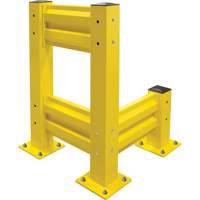 Barri&egrave;re de s&eacute;curit&eacute; de qualit&eacute; industrielle, Acier, 19" lo x 12" h, Jaune s&eacute;curit&eacute; OSHA Infinity Industrial Services Inc.