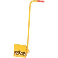 Ergo Handle Wheel Chock, Steel, Yellow, 8" W x 10-3/4" D x 9-1/8" H Infinity Industrial Services Inc.