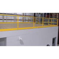 Mezzanine Safety Gate, 68-1/2" L x 42" H, 80-1/16" Raised, Yellow Infinity Industrial Services Inc.