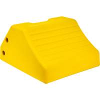 Heavy-Duty Wheel Chocks, Urethane, Yellow, 15-1/2" W x 17-7/10" D x 10" H Infinity Industrial Services Inc.