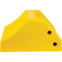 Heavy-Duty Wheel Chocks, Urethane, Yellow, 15-1/2" W x 17-7/10" D x 10" H Infinity Industrial Services Inc.