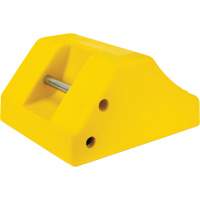 Heavy-Duty Wheel Chocks, Urethane, Yellow, 15-1/2" W x 17-7/10" D x 10" H Infinity Industrial Services Inc.