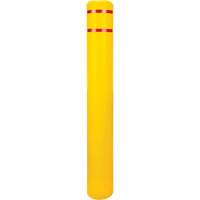 Polyethylene Bollard Cover, 6-5/8" Dia. x 52" L, Red/Yellow Infinity Industrial Services Inc.