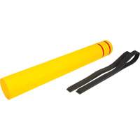 Polyethylene Bollard Cover, 6-5/8" Dia. x 52" L, Red/Yellow Infinity Industrial Services Inc.