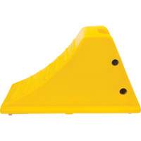 Wheel Chocks with Aluminum Tread, Polyurethane, Safety Yellow, 11-1/4" W x 21" D x 12-1/4" H Infinity Industrial Services Inc.