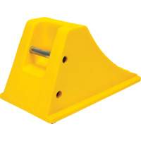 Wheel Chocks with Rubber Tread, Polyurethane, Yellow, 11-1/4" W x 21" D x 12-1/4" H Infinity Industrial Services Inc.