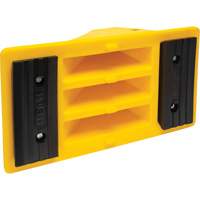 Wheel Chocks with Rubber Tread, Polyurethane, Yellow, 11-1/4" W x 21" D x 12-1/4" H Infinity Industrial Services Inc.