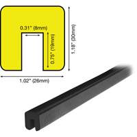 G Profile 5M Edge Protection Bumper Guard, 2' (0.6096 m) Long Infinity Industrial Services Inc.
