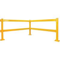 Lift-Out Guard Rail, Steel, 3' L x 4" H, Safety Yellow Infinity Industrial Services Inc.