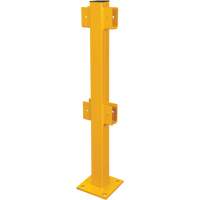 In-Line Post for Light-Duty Guard Rails, Steel, 42" H, Safety Yellow Infinity Industrial Services Inc.