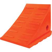15 Ton General Purpose Wheel Chock, Urethane, Orange Infinity Industrial Services Inc.