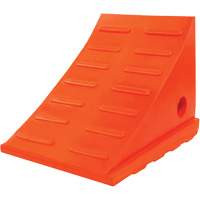 35 Ton General Purpose Wheel Chock, Urethane, Orange Infinity Industrial Services Inc.