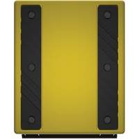 Cale de roue ultra-robuste pour l'exploitation mini&egrave;re Checkers Safety, PEHD, Jaune, 14-1/2" la x 17-1/2" p x 16" h Infinity Industrial Services Inc.