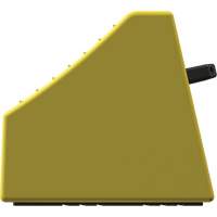 Cale de roue ultra-robuste pour l'exploitation mini&egrave;re Checkers Safety sans support, PEHD, Jaune, 14-1/2" la x 17-1/2" p x 16" h Infinity Industrial Services Inc.