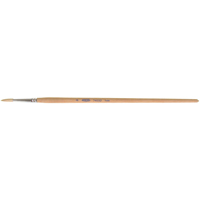 Pure White Bristle Round Marking Paint Brush, 3/16" Brush Width, White China, Wood Handle Infinity Industrial Services Inc.