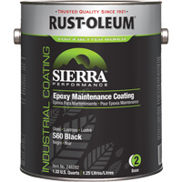 Sierra S60 Water-Based Epoxy Maintenance Coating Part 2 Base, Gallon, Black Infinity Industrial Services Inc.