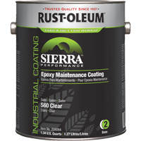 Sierra S60 Water-Based Epoxy Maintenance Coating Part 2 Base, Gallon, Clear Infinity Industrial Services Inc.