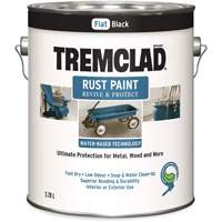 Tremclad&reg; Water-Based Rust Paint, 3.78 L, Gallon, Black Infinity Industrial Services Inc.