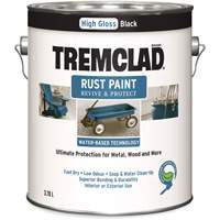 Tremclad&reg; Water-Based Rust Paint, 3.78 L, Gallon, Black Infinity Industrial Services Inc.