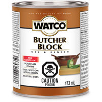 Watco&reg; Butcher Block Oil & Finish, 473 ml, Clear, Transparent Infinity Industrial Services Inc.