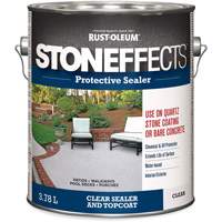 Produit d'&eacute;tanch&eacute;ifi&eacute; protecteur pour b&eacute;ton Stoneffects, 3,78 L, &agrave; l'eau, Transparent, Transparent Infinity Industrial Services Inc.