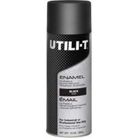 Peinture-&eacute;mail en a&eacute;rosol polyvalent UTILI-T, Noir, Brillant, 10 oz/283 g, Canette a&eacute;rosol Infinity Industrial Services Inc.