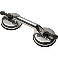 Manually Operated Hand Vacuum Cups - Double Handcup, 66 lbs. Capacity, 4-5/8", Lever, 13" Handle Length Infinity Industrial Services Inc.