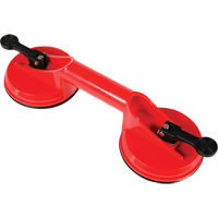 Manually Operated Hand Vacuum Cups - Double Handcup, 66 lbs. Capacity, 4-5/8", Lever, 13" Handle Length Infinity Industrial Services Inc.