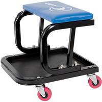 JMS-641A Mechanic's Roller Seat, Vinyl, Blue, 300 lbs. Capacity Infinity Industrial Services Inc.