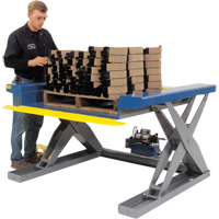 Hydraulic Floor-Height Scissor Lift Tables, Steel, 2000 lbs. Capacity Infinity Industrial Services Inc.