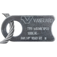 Wire Rope Lifting Sling - Eye & Eye Galvanized Infinity Industrial Services Inc.